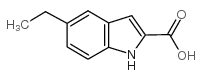 1H-Indole-2-carboxylicacid, 5-ethyl- Structure