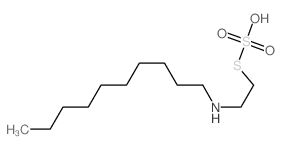 n-Decylaminoethanethiosulfuric acid Structure