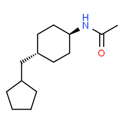 N-ACETYL-4-CYCLOPENTYLMETHYLCYCLOHEXYLAMINE Structure