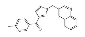 (4-methylphenyl)-[1-(quinolin-3-ylmethyl)pyrrol-3-yl]methanone Structure