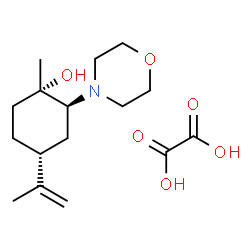 (1S,2S,4R)-1-Methyl-2-Morpholino-4-(Prop-1-En-2-Yl)Cyclohexanol Oxalate Structure