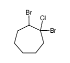 1,2-dibromo-1-chloro-cycloheptane Structure