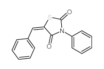 5-benzylidene-3-phenyl-thiazolidine-2,4-dione结构式