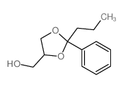 2-Phenyl-2-propyl-1,3-dioxolane-4-methanol结构式