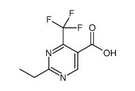 2-乙基-4-(三氟甲基)-5-嘧啶羧酸结构式