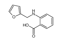 2-(furan-2-ylmethylamino)benzoic acid结构式