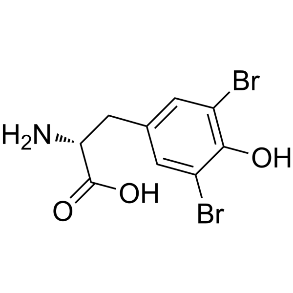 3,5-二溴-D-酪氨酸结构式
