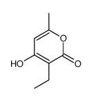 3-Ethyl-4-hydroxy-6-methyl-2H-pyran-2-one结构式