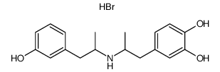 3,4-dihydroxy-N-[2-(3-hydroxyphenyl)-1-methylethyl]-α-methyl-β-phenethylamine hydrobromide结构式