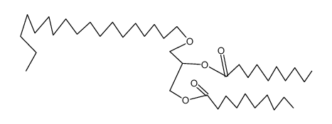 1-Octadecyl-2,3-dicaprinoyl-glycerol结构式