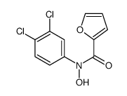 N-(3,4-dichlorophenyl)-N-hydroxyfuran-2-carboxamide结构式