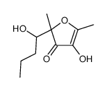 4-hydroxy-2-(1-hydroxybutyl)-2,5-dimethylfuran-3(2H)-one Structure