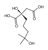 (2R)-2-hydroxy-2-(4-hydroxy-4-methylpentyl)succinic acid结构式