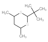 1,3-Dithiane,2-(1,1-dimethylethyl)-4,6-dimethyl- Structure