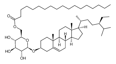 β-sitosterol 3-O-(6'-octadecanoyl) β-D-glucopyranoside Structure