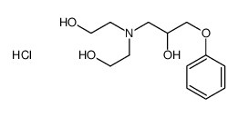 1-[bis(2-hydroxyethyl)amino]-3-phenoxypropan-2-ol,hydrochloride Structure