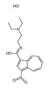 diethyl-[2-[(3-nitroazulene-1-carbonyl)amino]ethyl]azanium,chloride Structure