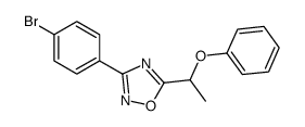 3-(4-bromophenyl)-5-(1-phenoxyethyl)-1,2,4-oxadiazole Structure