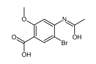 4-acetamido-5-bromo-2-methoxybenzoic acid Structure