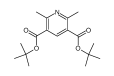 di-tert-butyl 2,6-dimethylpyridine-3,5-dicarboxylate Structure
