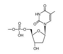 thymidine 5'-(methyl hydrogenphosphate)结构式