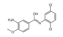 3-amino-N-(2,5-dichlorophenyl)-4-methoxybenzamide结构式