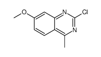 2-氯-7-甲氧基-4-甲基-喹唑啉结构式