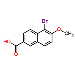 5-Bromo-6-methoxy-2-naphthoic acid结构式