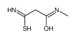 3-氨基-N-甲基-3-硫代氧基丙酰胺结构式