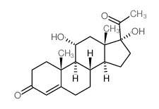 11a,17a-Dihydroxyprogesterone Structure
