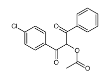 [1-(4-chlorophenyl)-1,3-dioxo-3-phenylpropan-2-yl] acetate Structure
