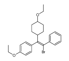 1-[(Z)-2-bromo-1-(4-ethoxycyclohexyl)-2-phenylethenyl]-4-ethoxybenzene结构式