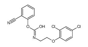 (2-cyanophenyl) N-[2-(2,4-dichlorophenoxy)ethyl]carbamate Structure
