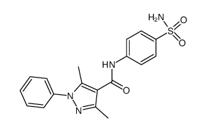 3,5-dimethyl-1-phenyl-1H-pyrazole-4-carboxylic acid 4-sulfamoyl-anilide Structure
