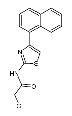 2-chloro-N-(4-naphthalen-1-yl-thiazol-2-yl)-acetamide结构式