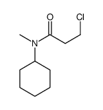 3-chloro-N-cyclohexyl-N-methylpropanamide结构式