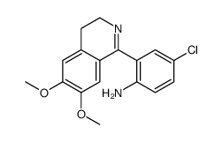 4-chloro-2-(6,7-dimethoxy-3,4-dihydroisoquinolin-1-yl)aniline结构式