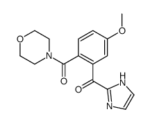 [2-(1H-imidazole-2-carbonyl)-4-methoxyphenyl]-morpholin-4-ylmethanone结构式