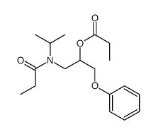 [1-phenoxy-3-[propanoyl(propan-2-yl)amino]propan-2-yl] propanoate结构式