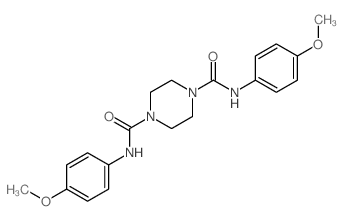 1,4-Piperazinedicarboxamide,N1,N4-bis(4-methoxyphenyl)- Structure