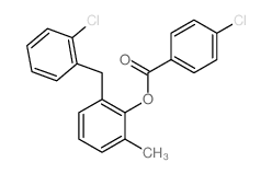 Benzoic acid,p-chloro-, a-(o-chlorophenyl)-2,6-xylyl ester(8CI)结构式