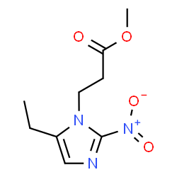 5-Ethyl-2-nitro-1H-imidazole-1-propanoic acid methyl ester结构式