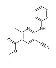 6-anilino-5-cyano-2-methyl-nicotinic acid ethyl ester Structure