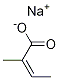 2-Butenoic acid, 2-Methyl-, sodiuM salt, (2Z)- Structure