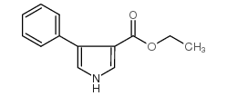 4-苯基吡咯-3-羧酸乙酯结构式