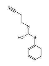 S-phenyl N-(2-cyanoethyl)carbamothioate结构式