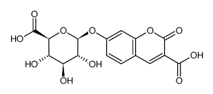 3-carboxyumbelliferyl β-D-glucuronide Structure