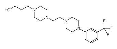 3-[4-[2-[4-[3-(trifluoromethyl)phenyl]piperazin-1-yl]ethyl]piperazin-1-yl]propan-1-ol Structure