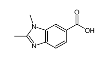 1H-Benzimidazole-6-carboxylic acid, 1,2-dimethyl- Structure