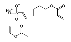 sodium,butyl prop-2-enoate,ethenesulfonate,ethenyl acetate Structure